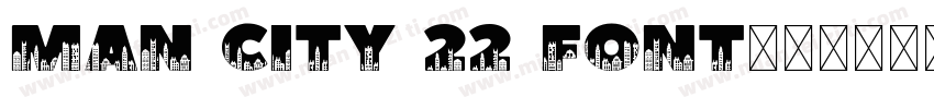 Man City 22 font字体转换